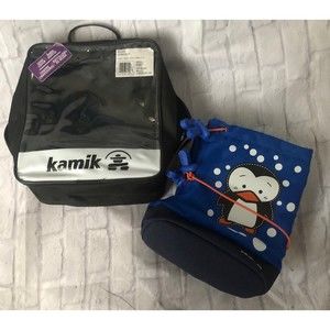 Kamik size L 5,6 Penguin astro blue Snowbooties soft sole winter boots